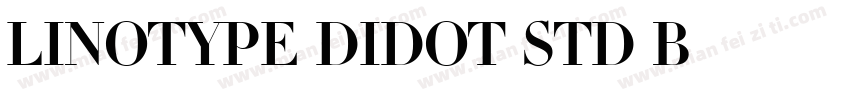 Linotype Didot Std B字体转换